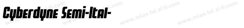 Cyberdyne Semi-Ital字体转换